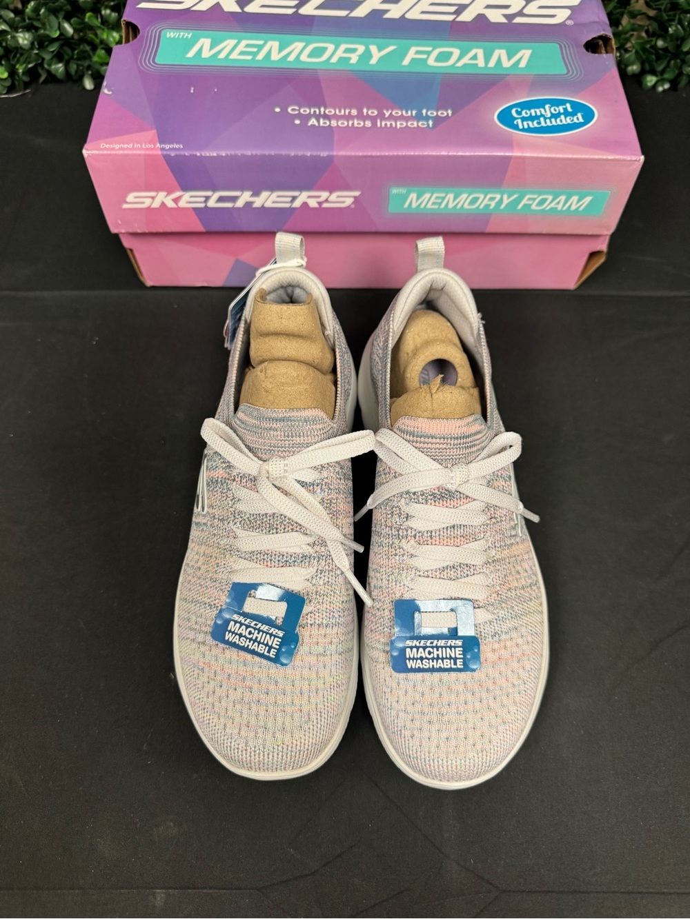 Skechers Summits Sweet Glow Womens Slip-On Walking Shoes - Women’s 5 - Picture 4 of 12